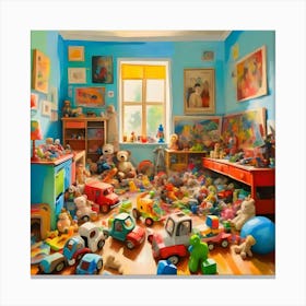 Room Filled With Toys Canvas Print