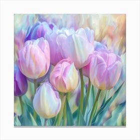 Pink Tulips Canvas Print