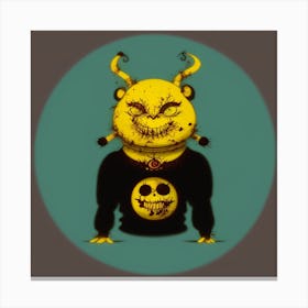 Devil With Horns Canvas Print