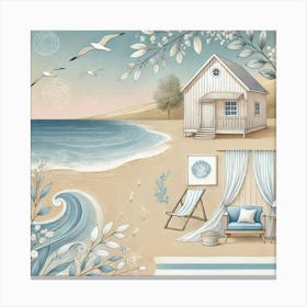 Beach House Canvas Print