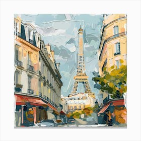 Paris Street Painting 1 Canvas Print