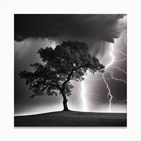 Lightning Tree 4 Canvas Print