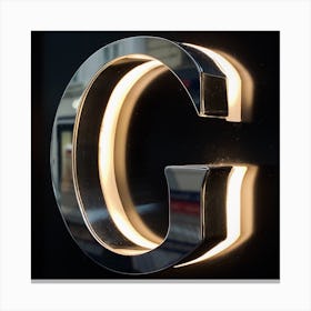 Illuminated Letter G Canvas Print