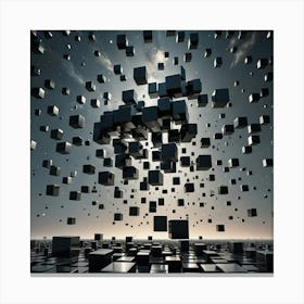 Abstract Cubes Canvas Print