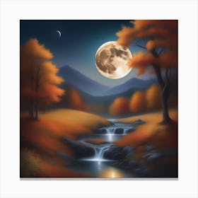 Harvest Moon Dreamscape 6 Canvas Print