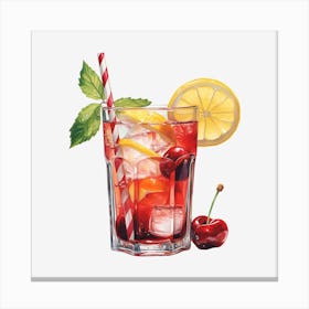 Cherry Lemonade 4 Canvas Print