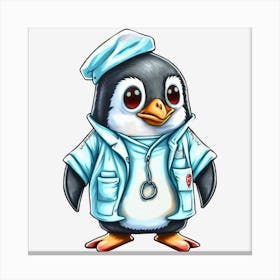 Doctor Penguin , Animal Lover Canvas Print