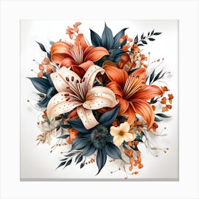 Mysterious Florals Canvas Print