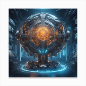 Futuristic Spaceship Canvas Print