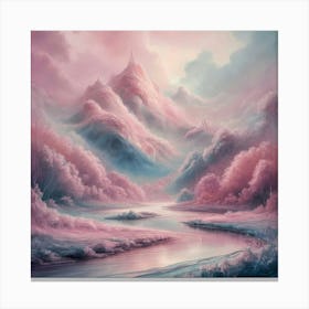 Pink Clouds In The Sky Canvas Print