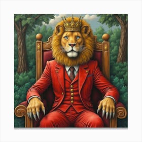 Lion King Of The Jungle 1 Canvas Print