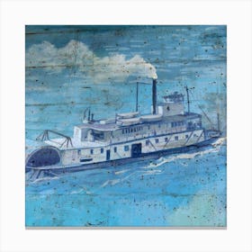 Old Steamboat Canvas Print