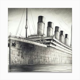 Historical Titanic ship 🛳️ Canvas Print