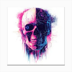 Skull - Digital Art.Generated AI. Wall Art Print Canvas Print