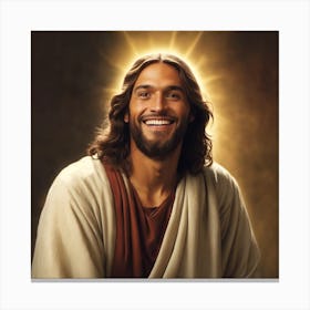 Jesus Laughing Canvas Print