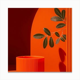 Orange Planter Canvas Print