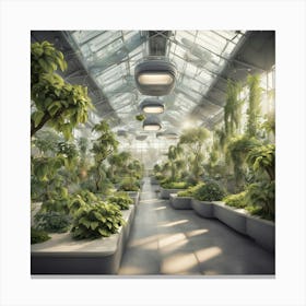 Futuristic Greenhouse 2 Canvas Print