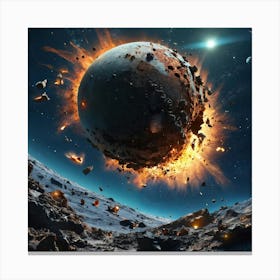 Space Explosion 1 Canvas Print