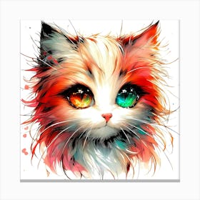 Creative Feline Cat Artwork 45 Canvas Print