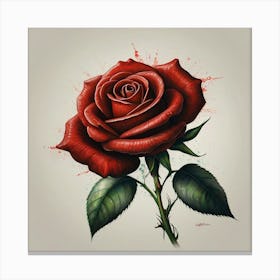 Red Rose 5 Canvas Print