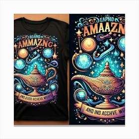 Amazing T-Shirt Design 1 Canvas Print