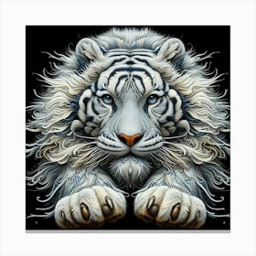 White Tiger 17 Canvas Print
