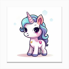 Cute Unicorn 115 Canvas Print