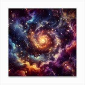 Galaxy In Space Leinwandbild