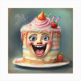 Clown Cake 1 Canvas Print