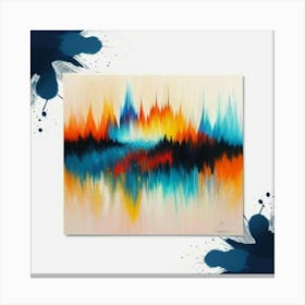 Abstract Wave Painting Canvas Print