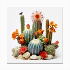 Cactus Flowers Canvas Print