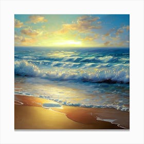 Sunset On The Beach 2 Canvas Print