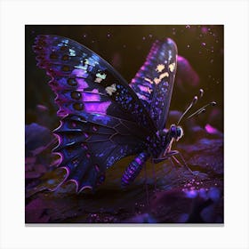 Purple Butterfly Canvas Print