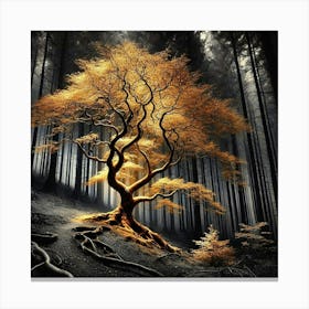 Tree In The Forest 30 Canvas Print