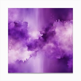 Abstract Minimalist Painting That Represents Duality, Mix Between Watercolor And Oil Paint, In Shade (48) Canvas Print