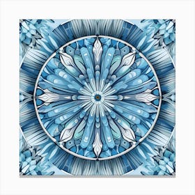 Blue Mandala 1 Canvas Print