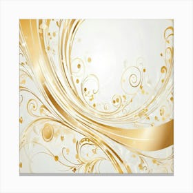 Gold Swirl Background Canvas Print