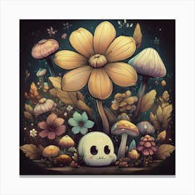 Haunted garden Canvas Print