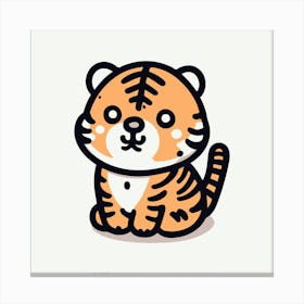 Cute Tiger 11 Canvas Print