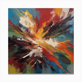 An Evocative Oil Painting Abstract 7 Canvas Print