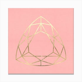 Geometry with golden lines 4 Canvas Print