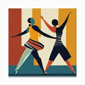 Two Dancers 1 Canvas Print