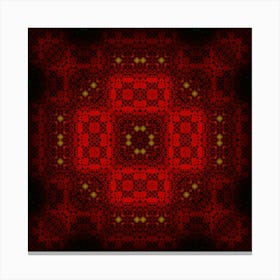 Abstract Red Pattern Canvas Print