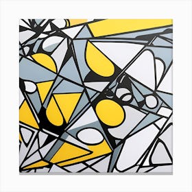 'Yellow Triangles' Canvas Print