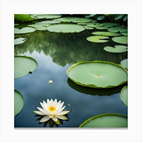 White Water Lily 2 Canvas Print