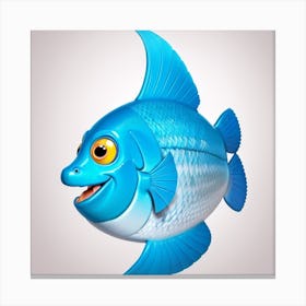 Blue Fish Canvas Print