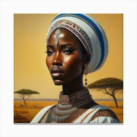 African Woman Canvas Print