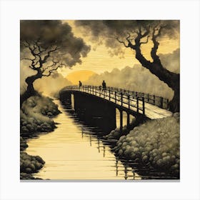 Bridge Over The River 1 Canvas Print