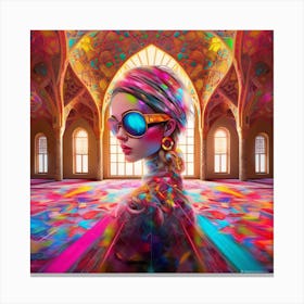 Iranian Girl Canvas Print