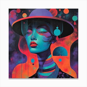 'The Woman In The Hat' Canvas Print